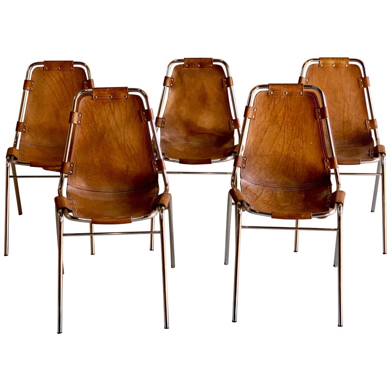 Set of five Les Arcs dining chairs, 1960s, offered by Splendid Antiques