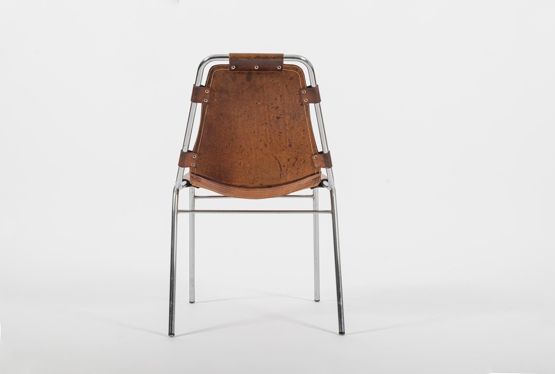Le sedie Les Arcs scelte da Charlotte Perriand c1960 di Dal Vera in vendita 1