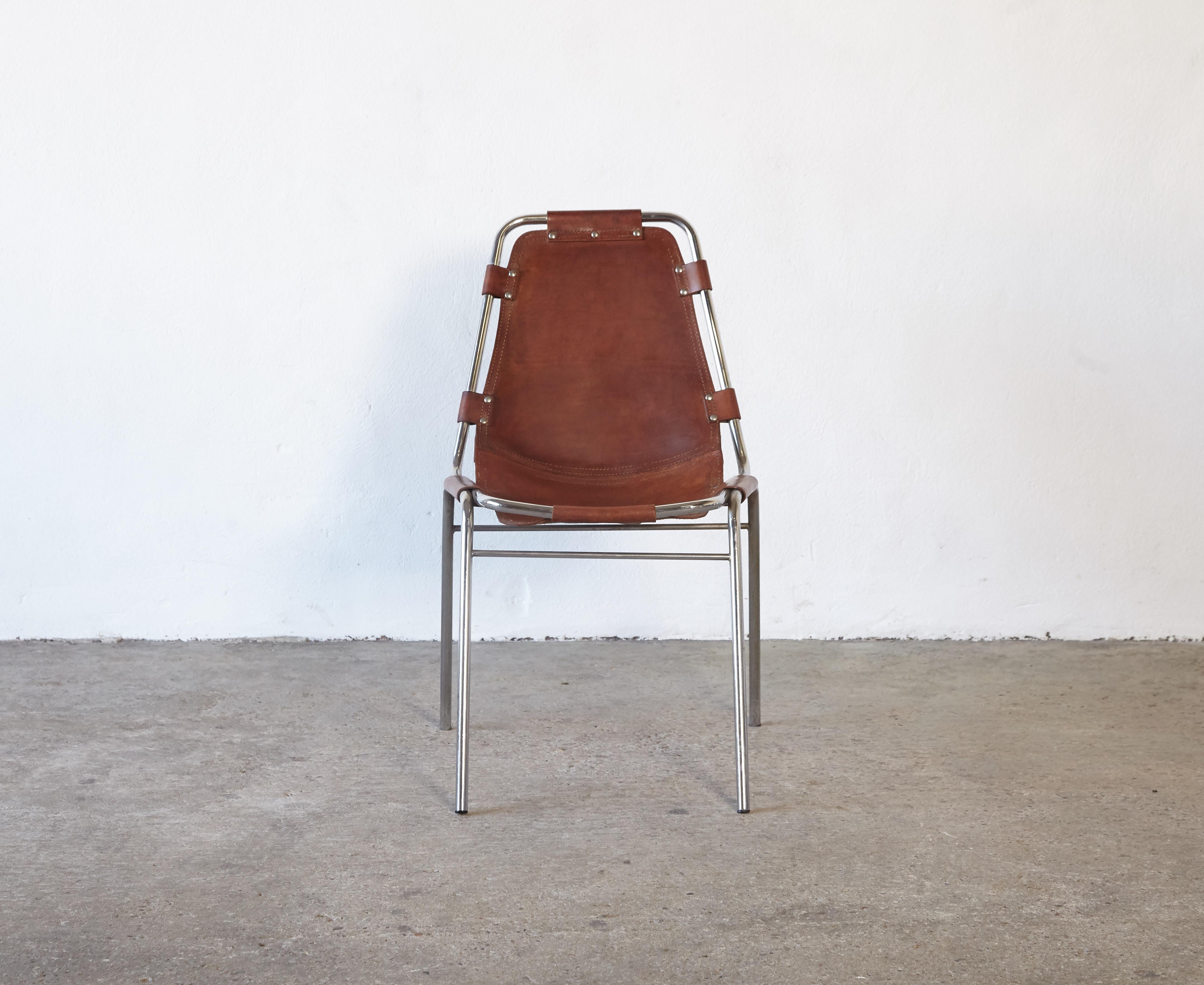 Italian 'Les Arcs' Chairs Selected by Charlotte Perriand, 1970s, Sold Individually