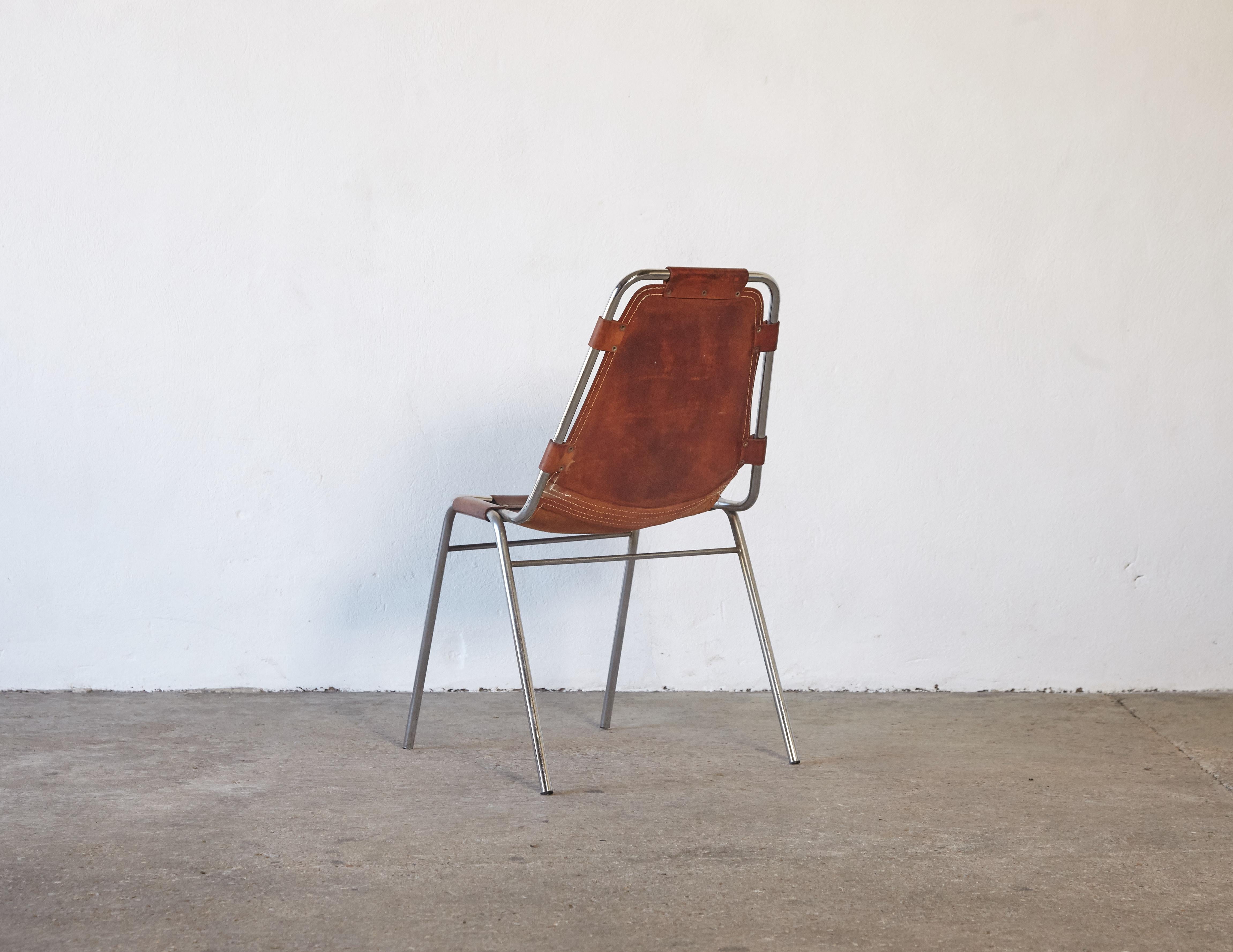 20th Century 'Les Arcs' Chairs Selected by Charlotte Perriand, 1970s, Sold Individually