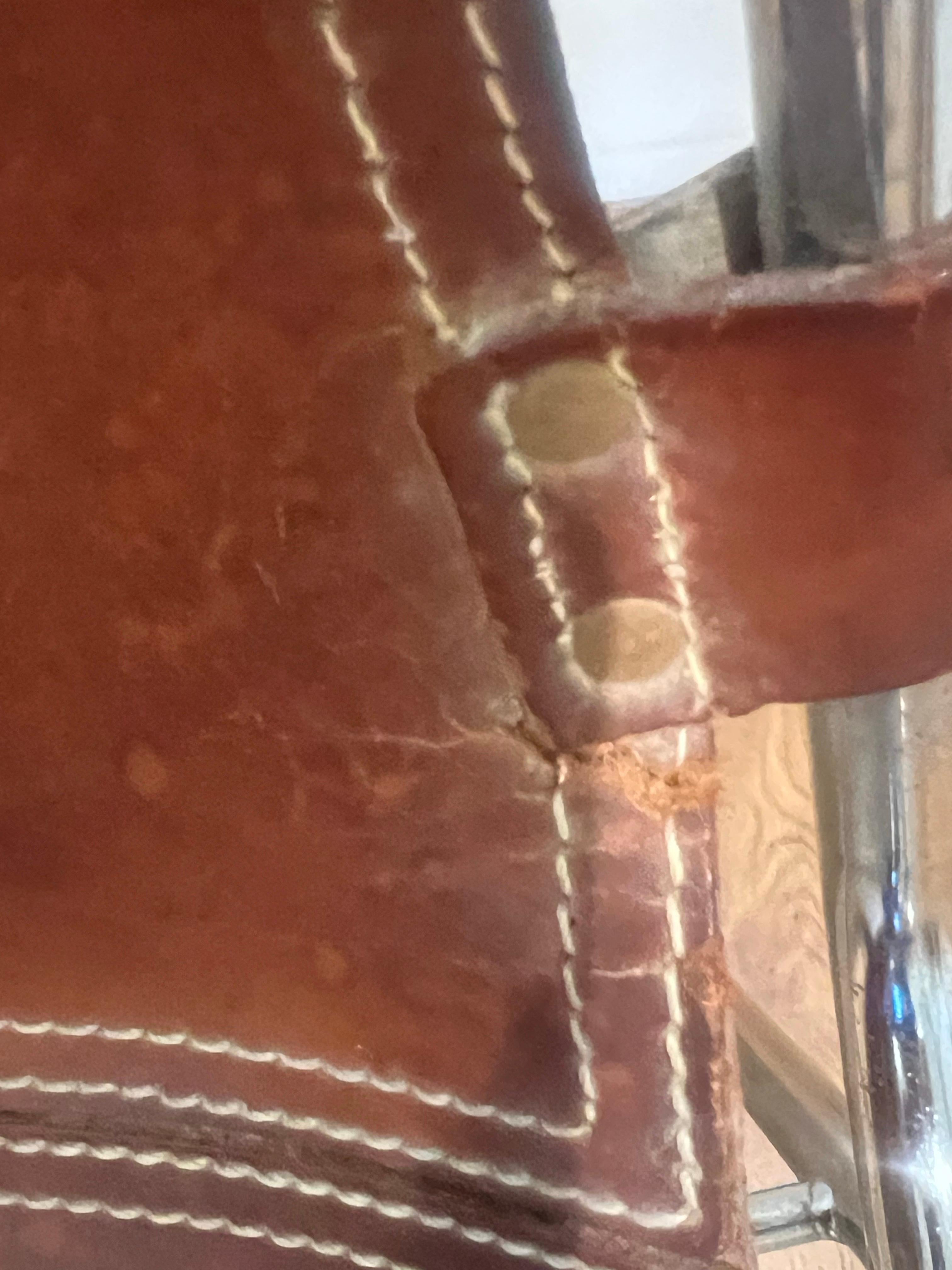 Les Arcs Esszimmerstuhl Ausgewählt von Charlotte Perriand, Neues Leder, 1960er Jahre im Angebot 2