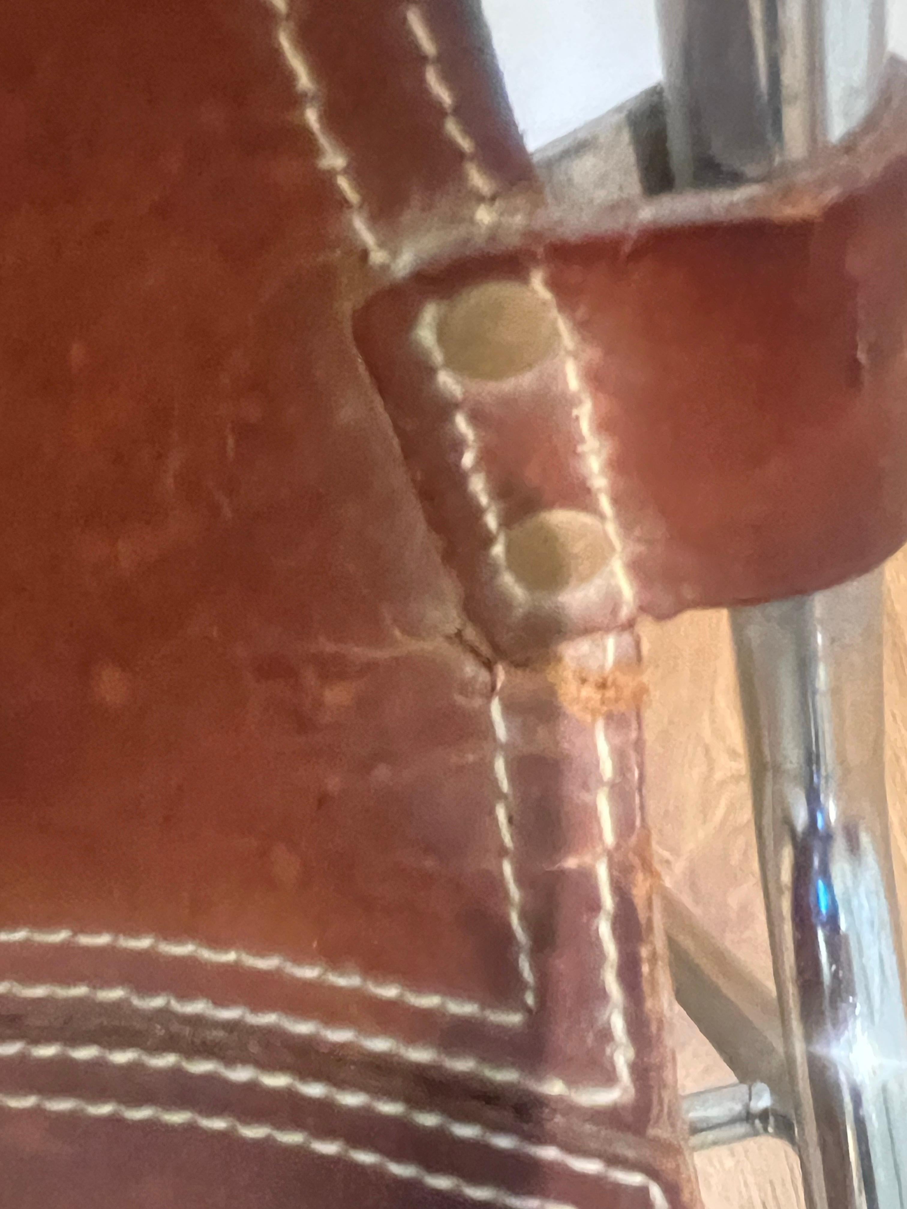 Les Arcs Esszimmerstuhl Ausgewählt von Charlotte Perriand, Neues Leder, 1960er Jahre im Angebot 3