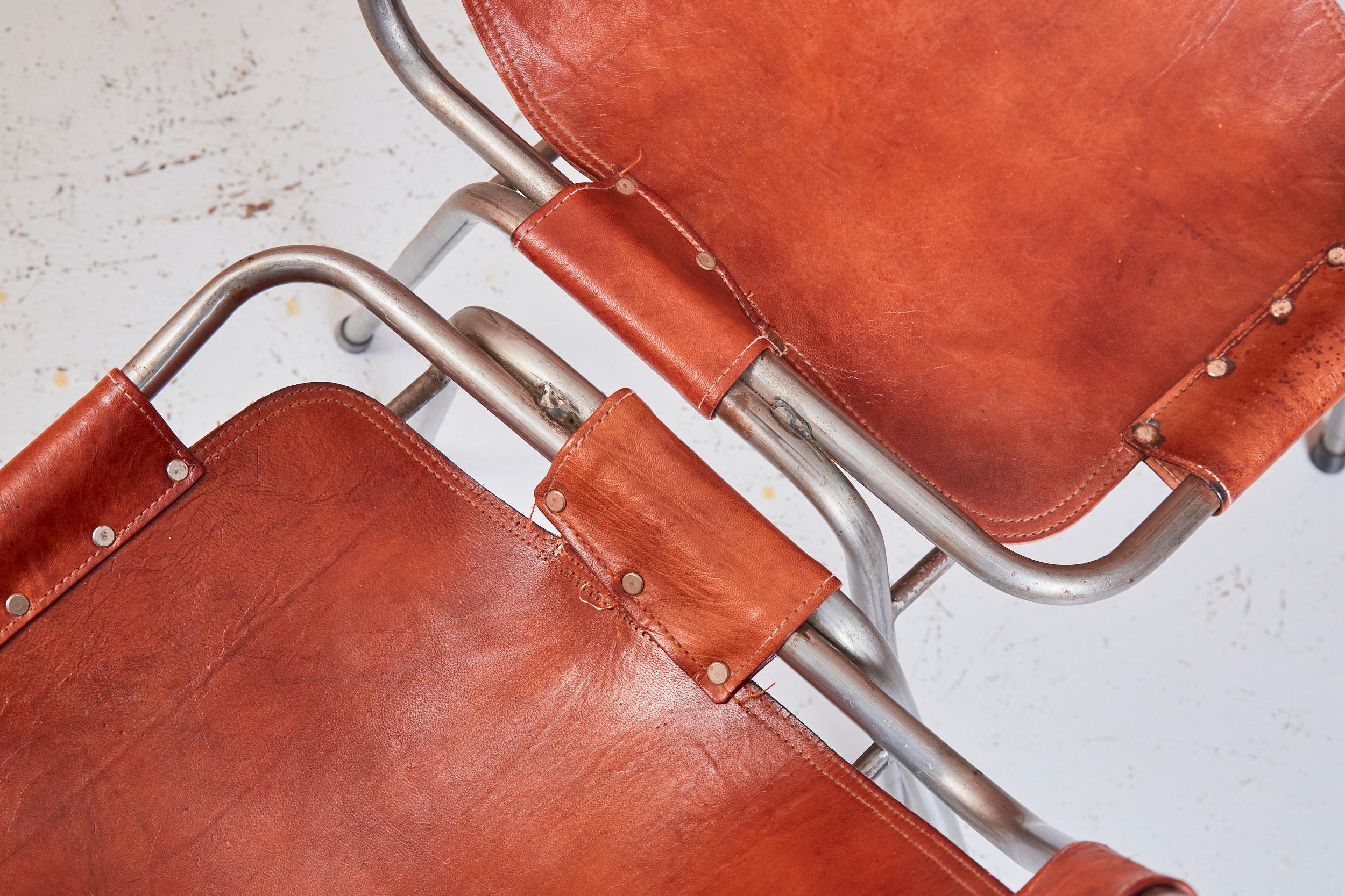 Set of Six Dalvera Chairs, Chosen by Charlotte Perriand for Les Arc 9