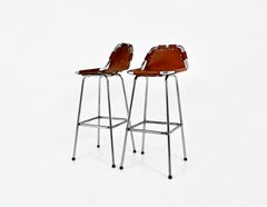 Les Arcs Stools by Charlotte Perriand, 1960s, Set of 2