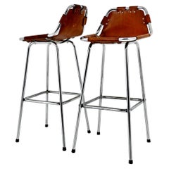 Les Arcs Stools by Charlotte Perriand, 1960s, Set of 2