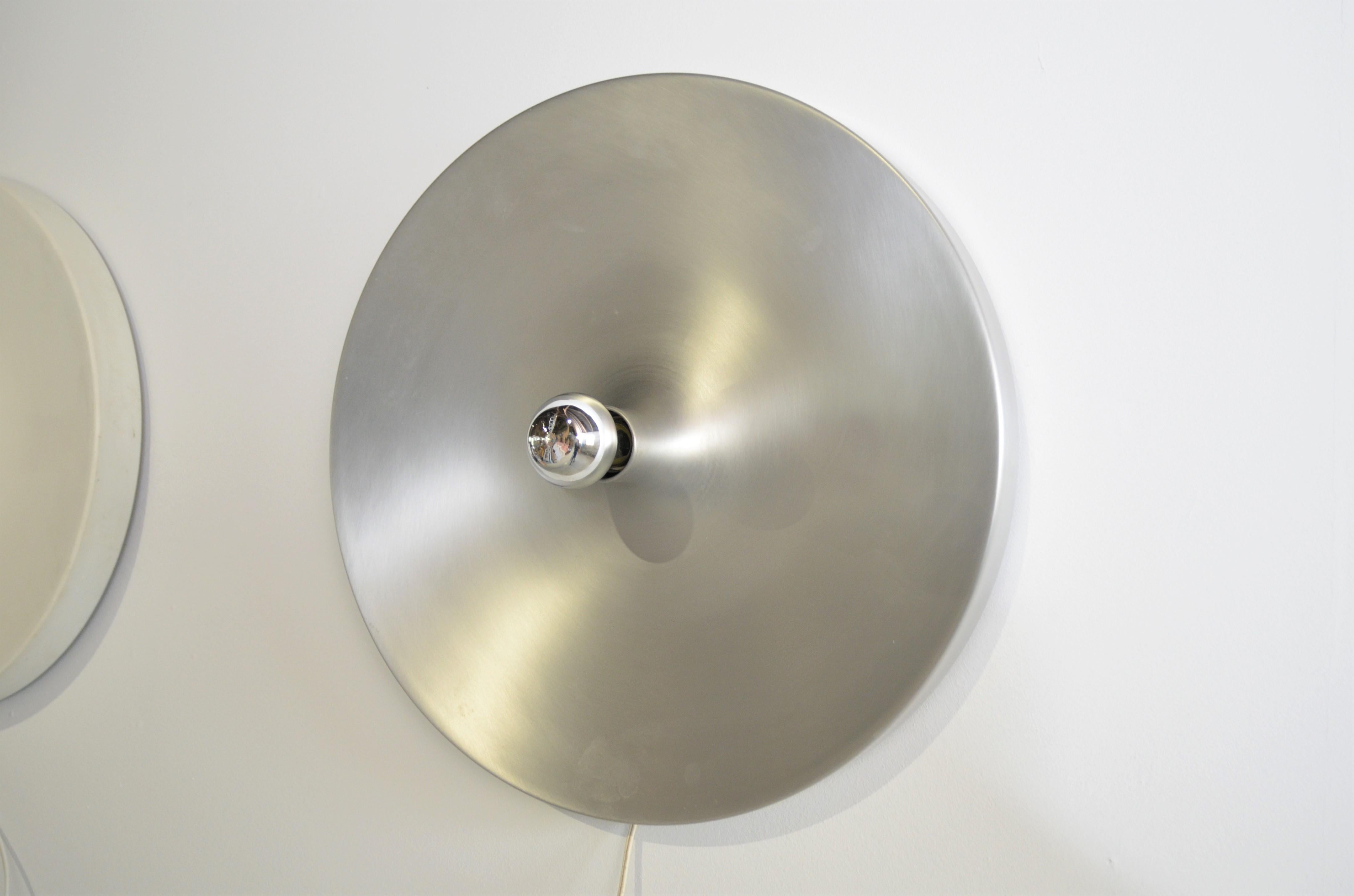 Mid-20th Century Les Arcs wall sconce Charlotte Perriand by Honsel Leuchten, Germany