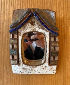 Les Argonautes Ceramic Mirror, France, 1960s