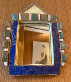 Les Argonautes Ceramic Mirror, France, 1960s