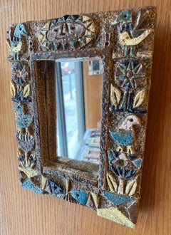 Les Argonautes Ceramic Mirror, France, 1960s