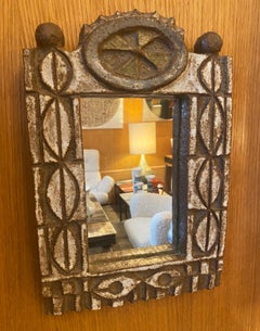 Keramik-Spiegel "Les Argonautes" aus Frankreich, 1960er Jahre