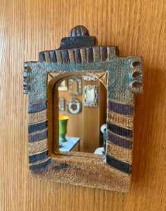 Les Argonautes Ceramic Mirror, France, 1960s