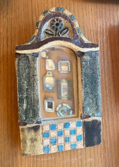 Les Argonautes Ceramic Mirror, France, 1960s