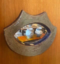 Les Argonautes Ceramic Mirror, France, 1960s
