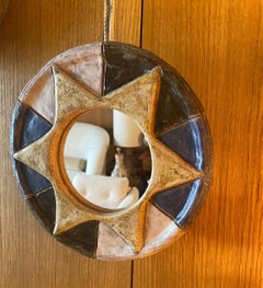 Les Argonautes Ceramic Mirror, France, 1960s