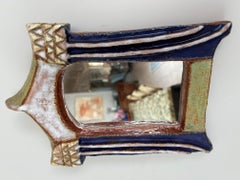 Les Argonautes Ceramic Mirror, France, 1960s