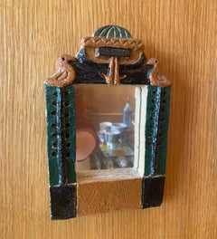 Les Argonautes Ceramic Mirror, France, 1960s