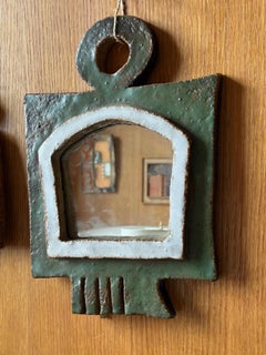 Les Argonautes Ceramic Mirror, France, 1960s