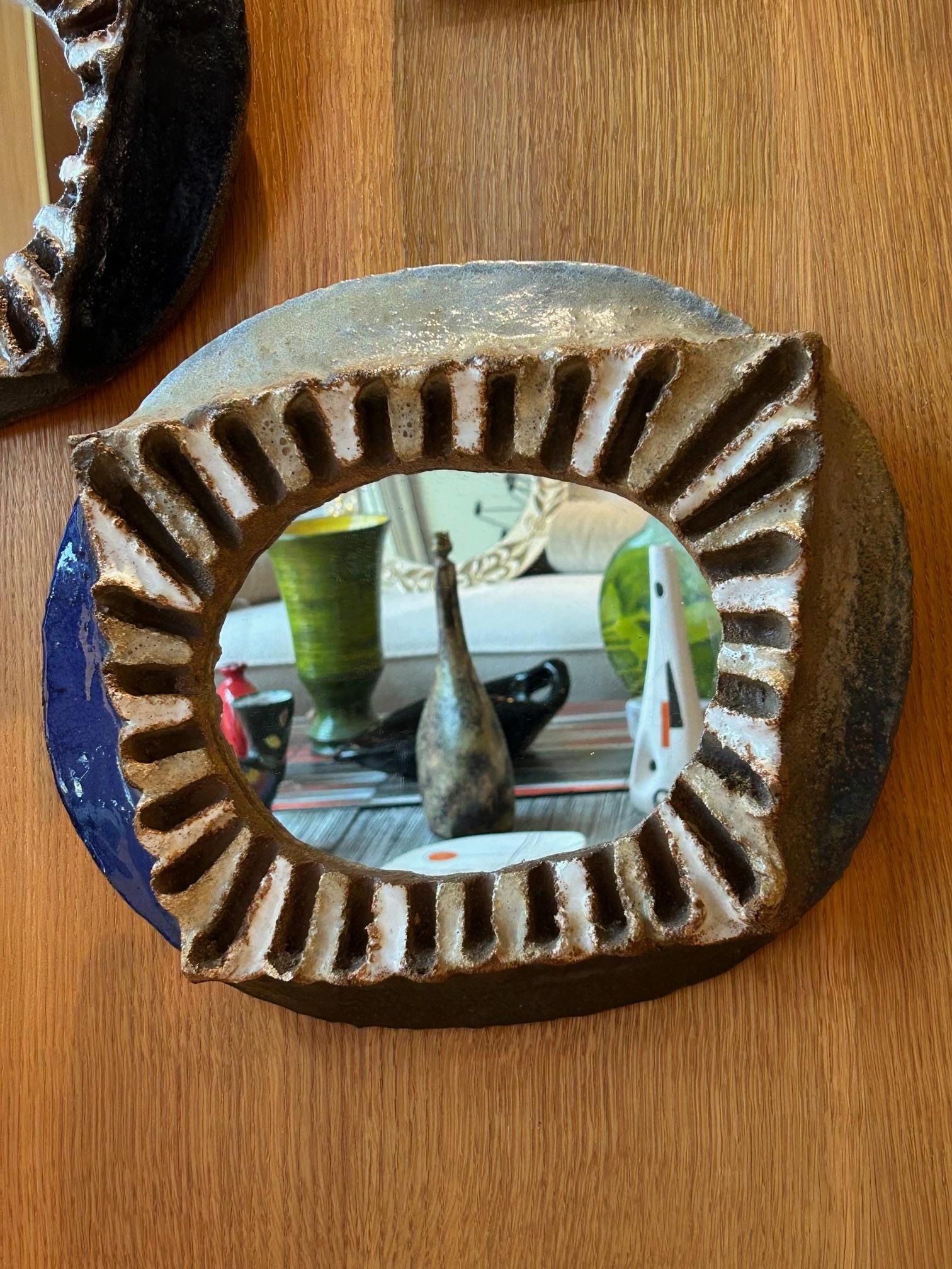 Les Argonautes Ceramic Mirror, France, 1960s en vente 2