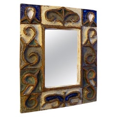 Les Argonautes Ceramic Mirror, France, 1960s