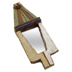 Les Argonautes Ceramic Mirror, France, 1960s
