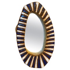 Les Argonautes Ceramic Mirror, France, 1960s