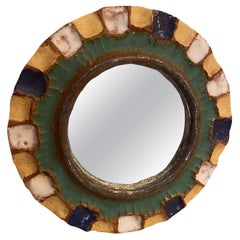 Les Argonautes Ceramic Mirror, France, 1960s