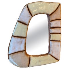 Les Argonautes Ceramic Mirror, France, 1960s
