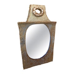 Les Argonautes Ceramic Mirror, France, 1960s