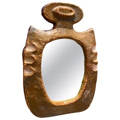 Les Argonautes Ceramic Mirror, France, 1960s