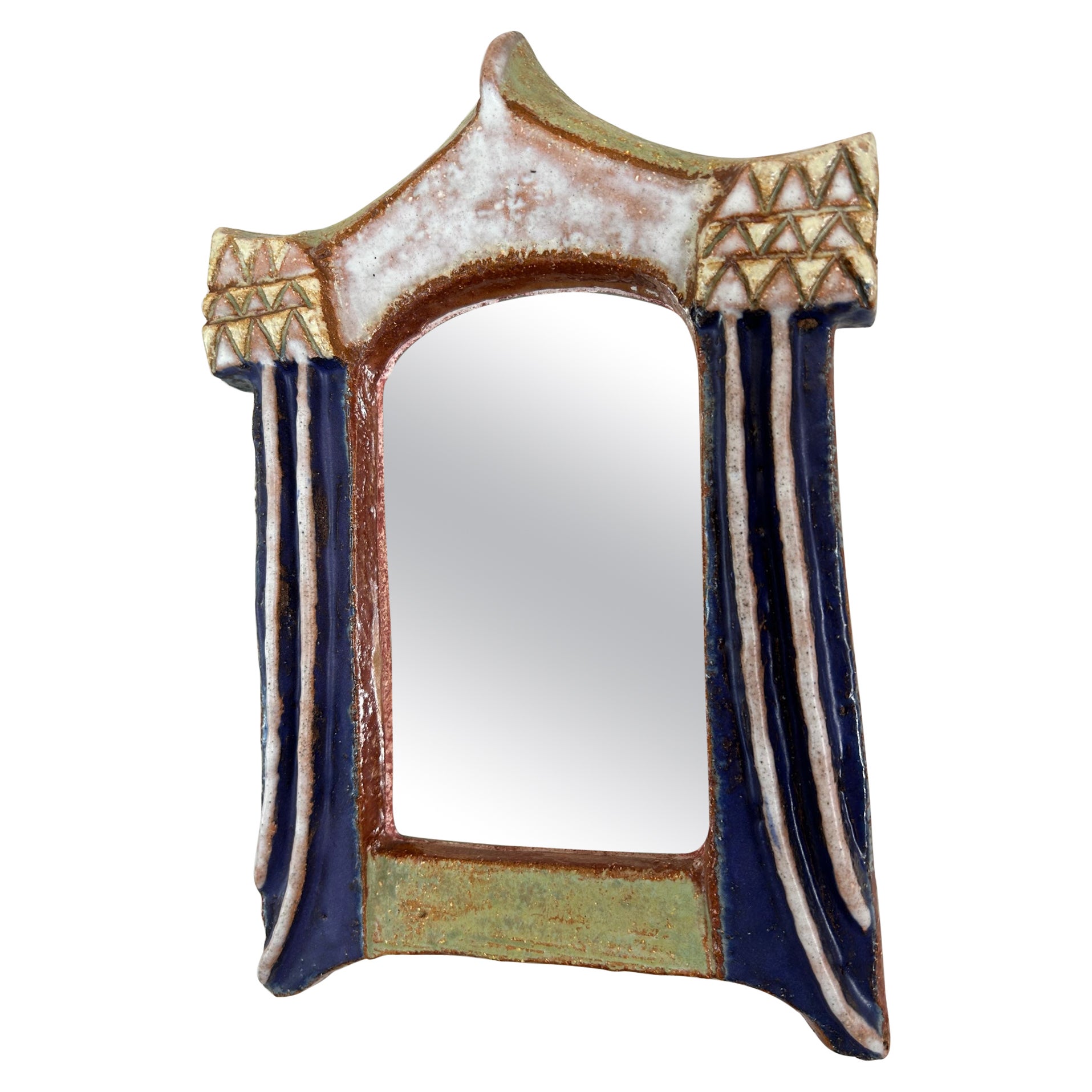 Miroir en céramique Les Argonautes, France, années 1960