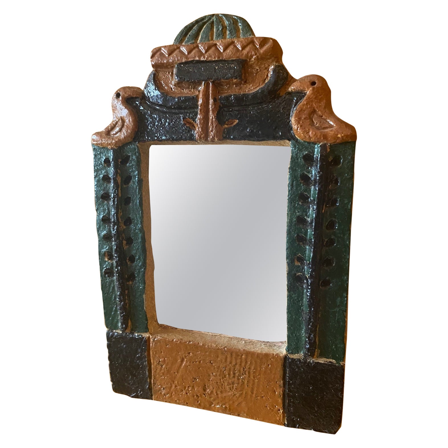 Les Argonautes Ceramic Mirror, France, 1960s