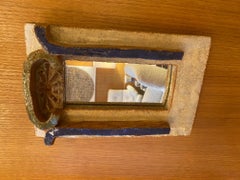 Miroir en céramique Les Argonautes, France, Vallauris, années 1960