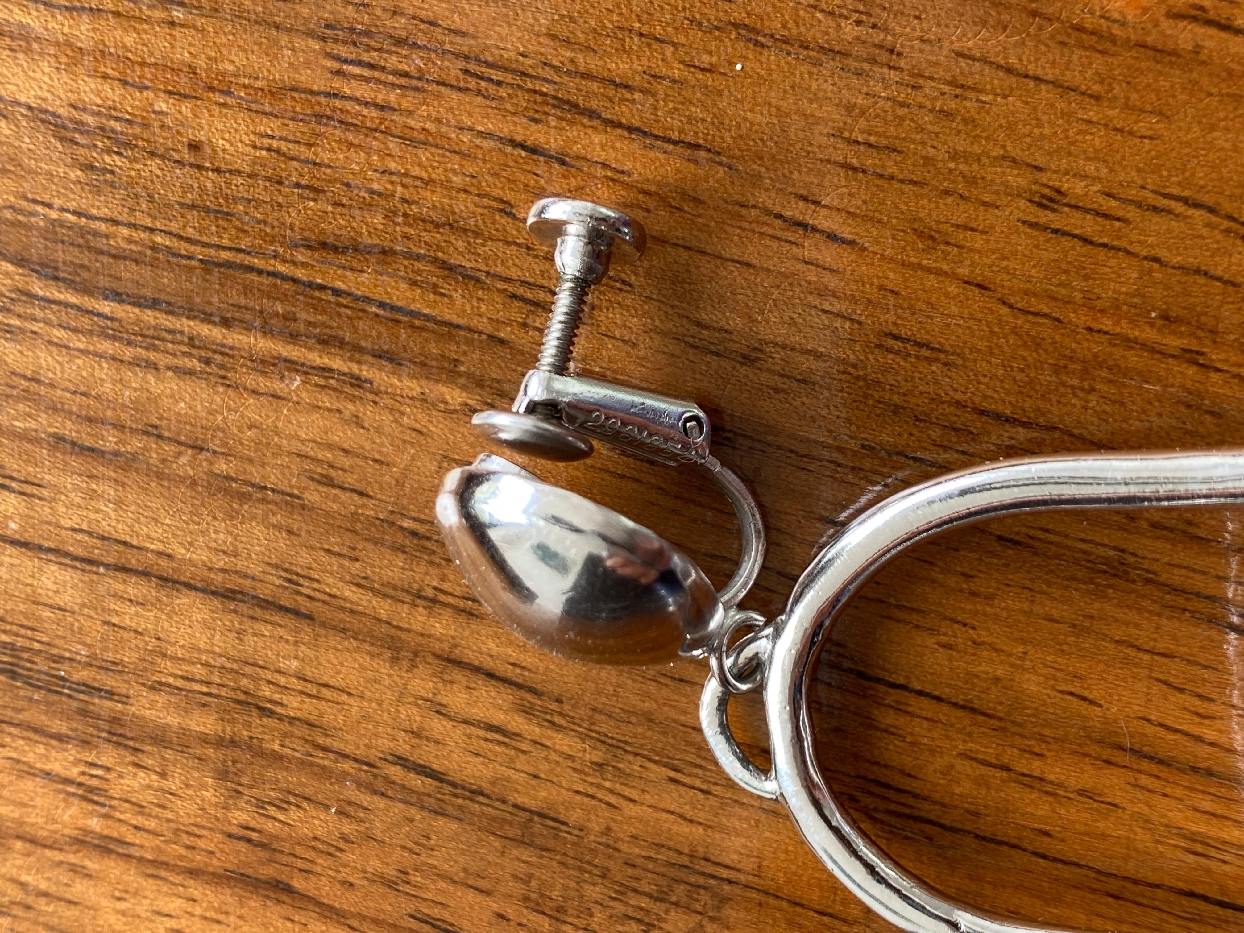 Les Bernard Earrings Vintage 1970s In Excellent Condition For Sale In London, GB