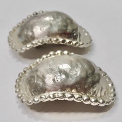 Les Bernard Silver Stud Earrings