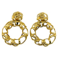 LES BERNARD Vintage 1980s Clip On Earrings