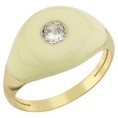 Anello Les BonBons in oro 14k con smalto e pietra di quarzo da 0,30 carati