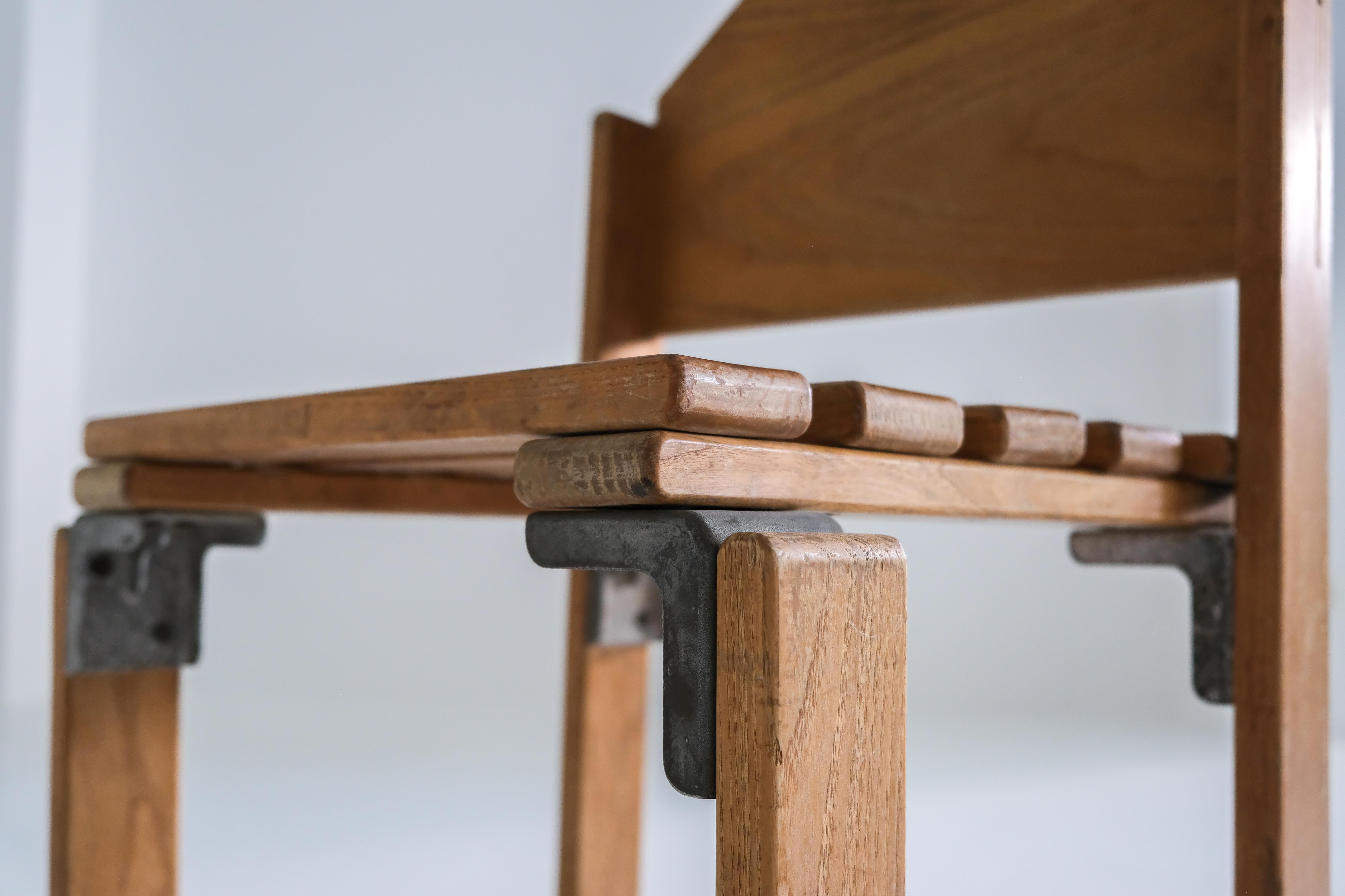 Les Carrats Dining Chair by Georges Candilis + Anja Blomstedt for Sentou, 1970 in vendita 3