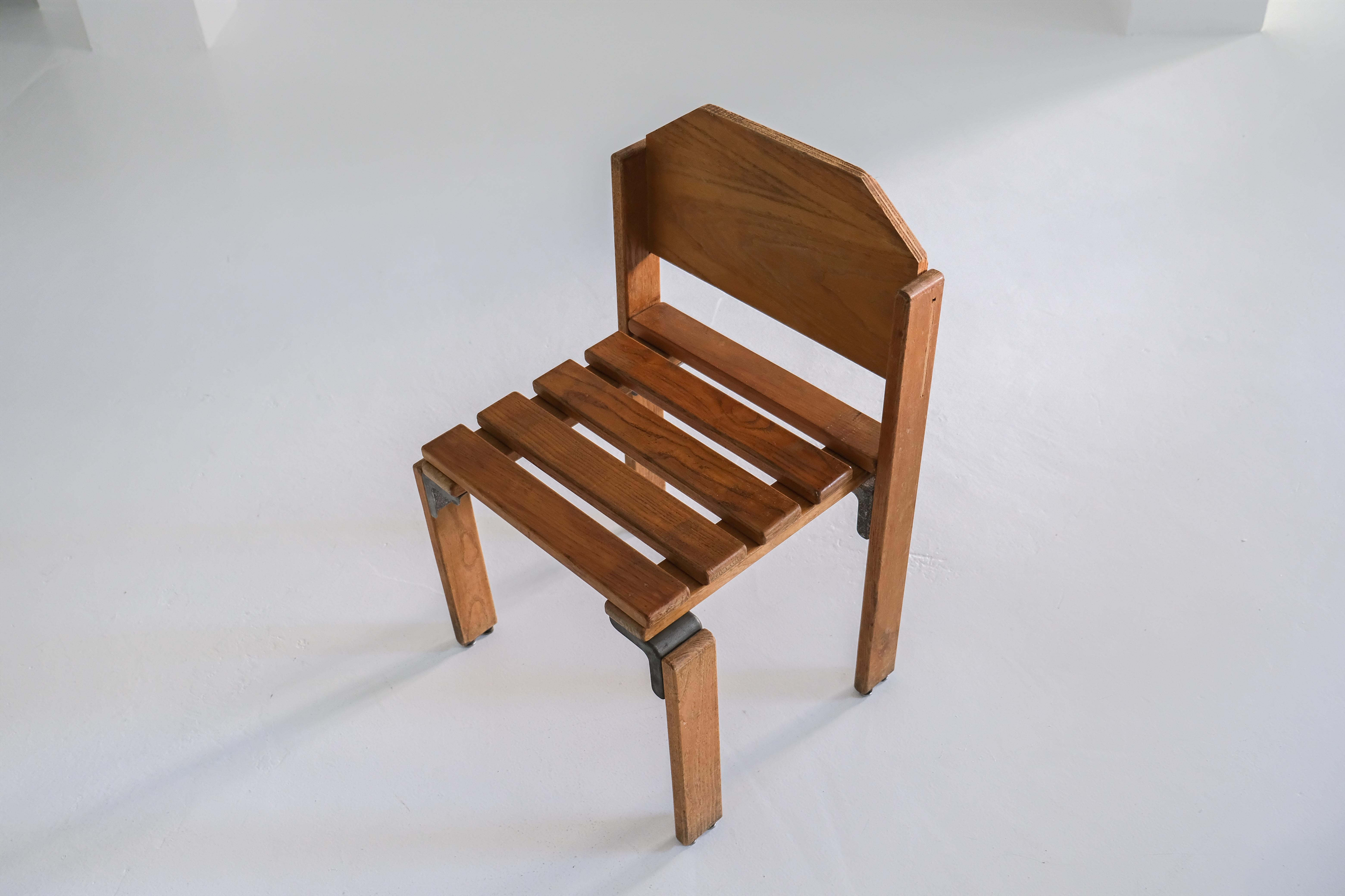 Les Carrats Dining Chair by Georges Candilis + Anja Blomstedt for Sentou, 1970 in vendita 1