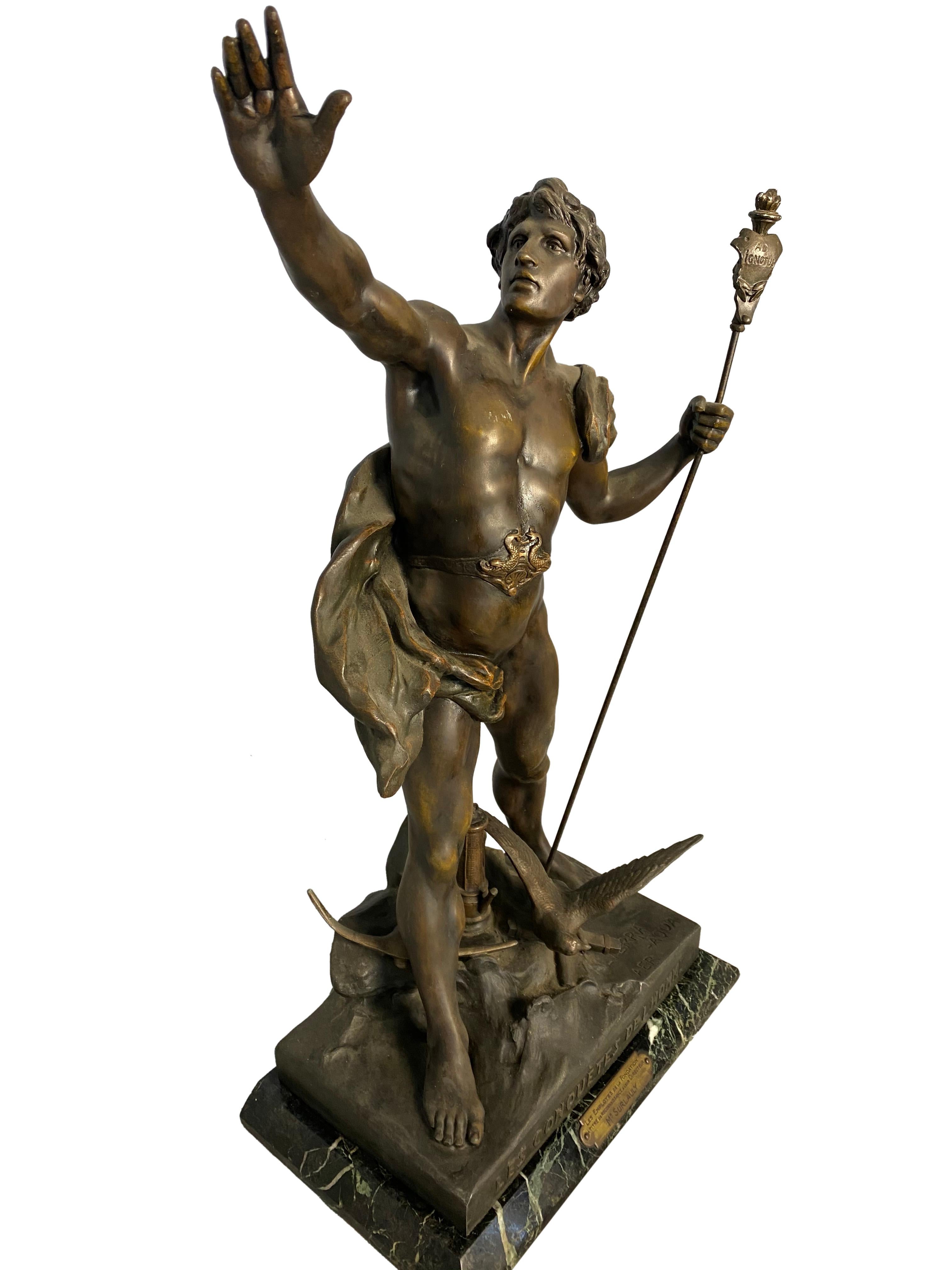 'Les conquettes de l'homme' Statue, 19th Century For Sale 6