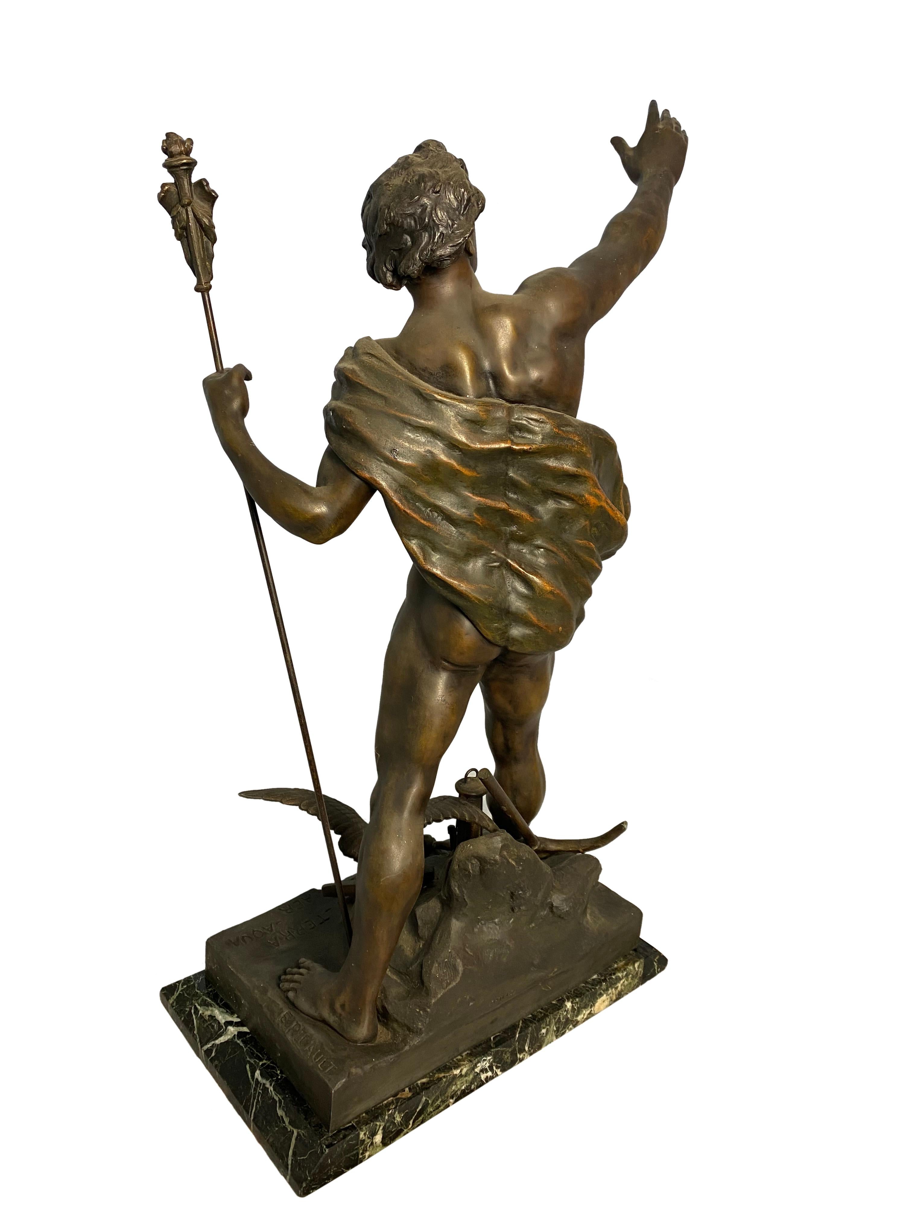 'Les conquettes de l'homme' Statue, 19th Century For Sale 10