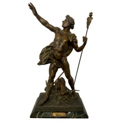 Statue "Les conquettes de l'homme", 19e siècle