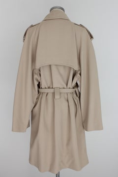 Les Copains Beige Wool Trench Coat