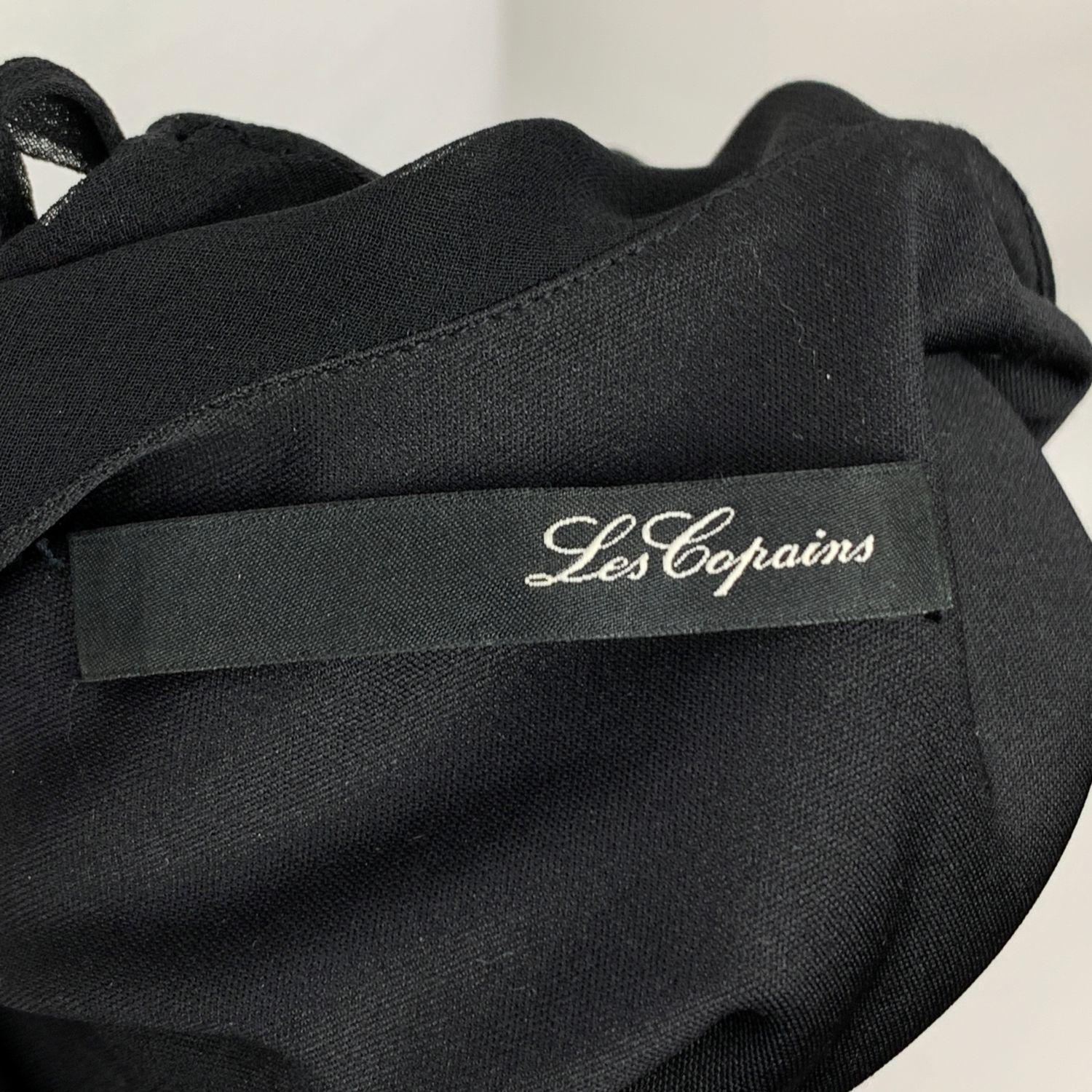 Women's Les Copains Black Embellished Evening Maxi Dress Size 48 IT