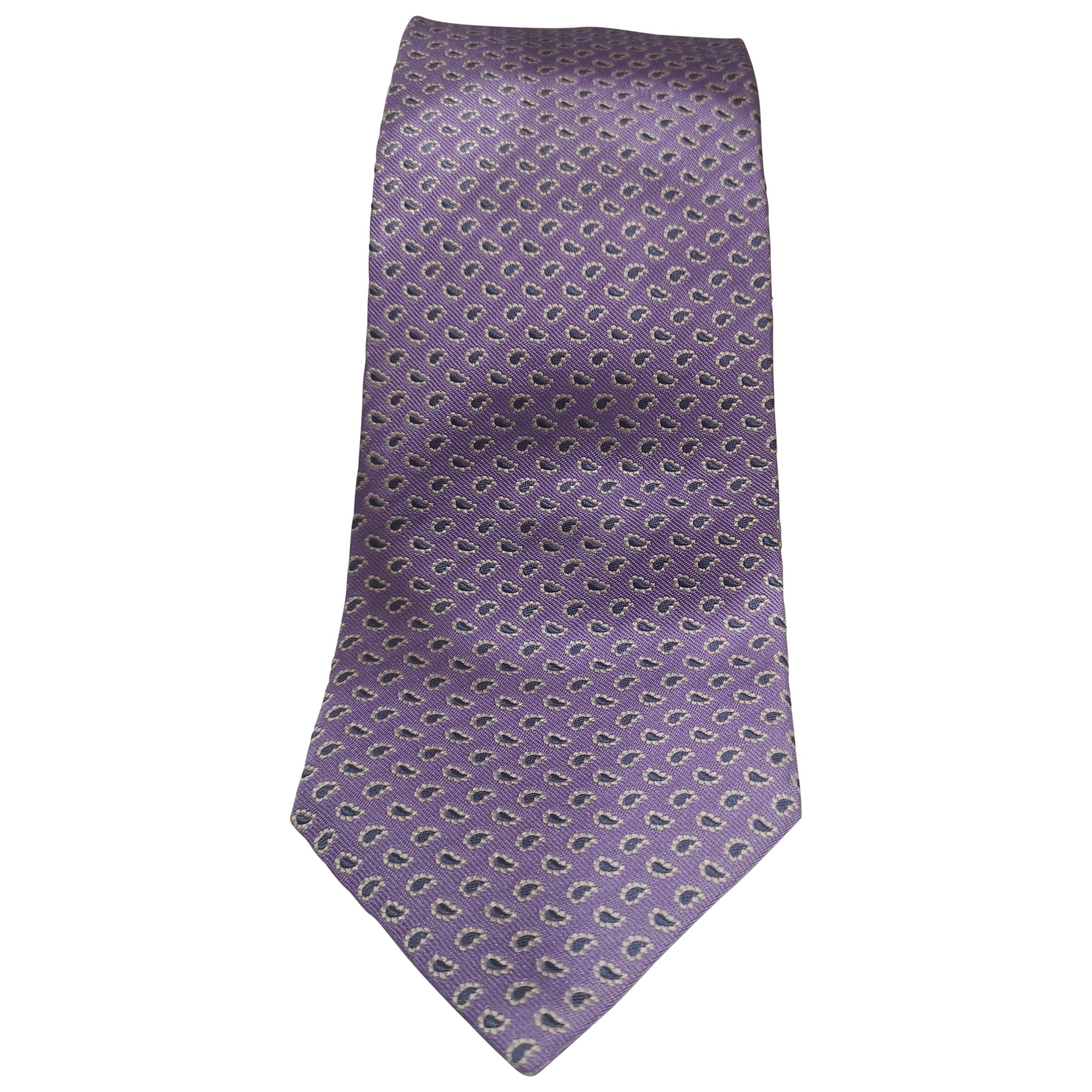 Les Copains light purple silk tie NWOT