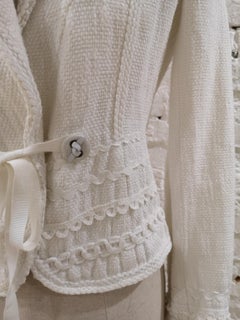 Les Copains Linen white jacket