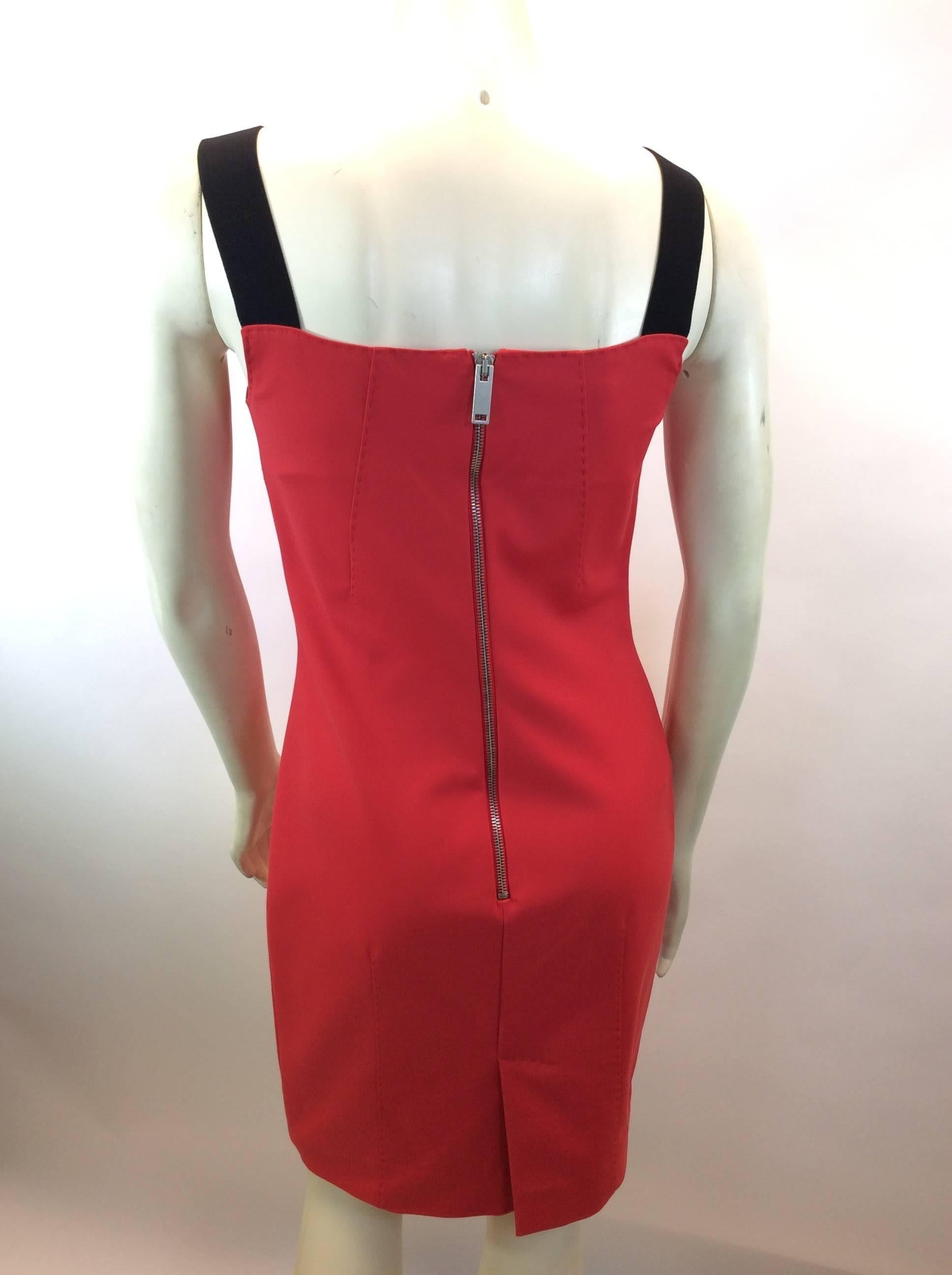 Les Copains Red Dress In Excellent Condition For Sale In Narberth, PA