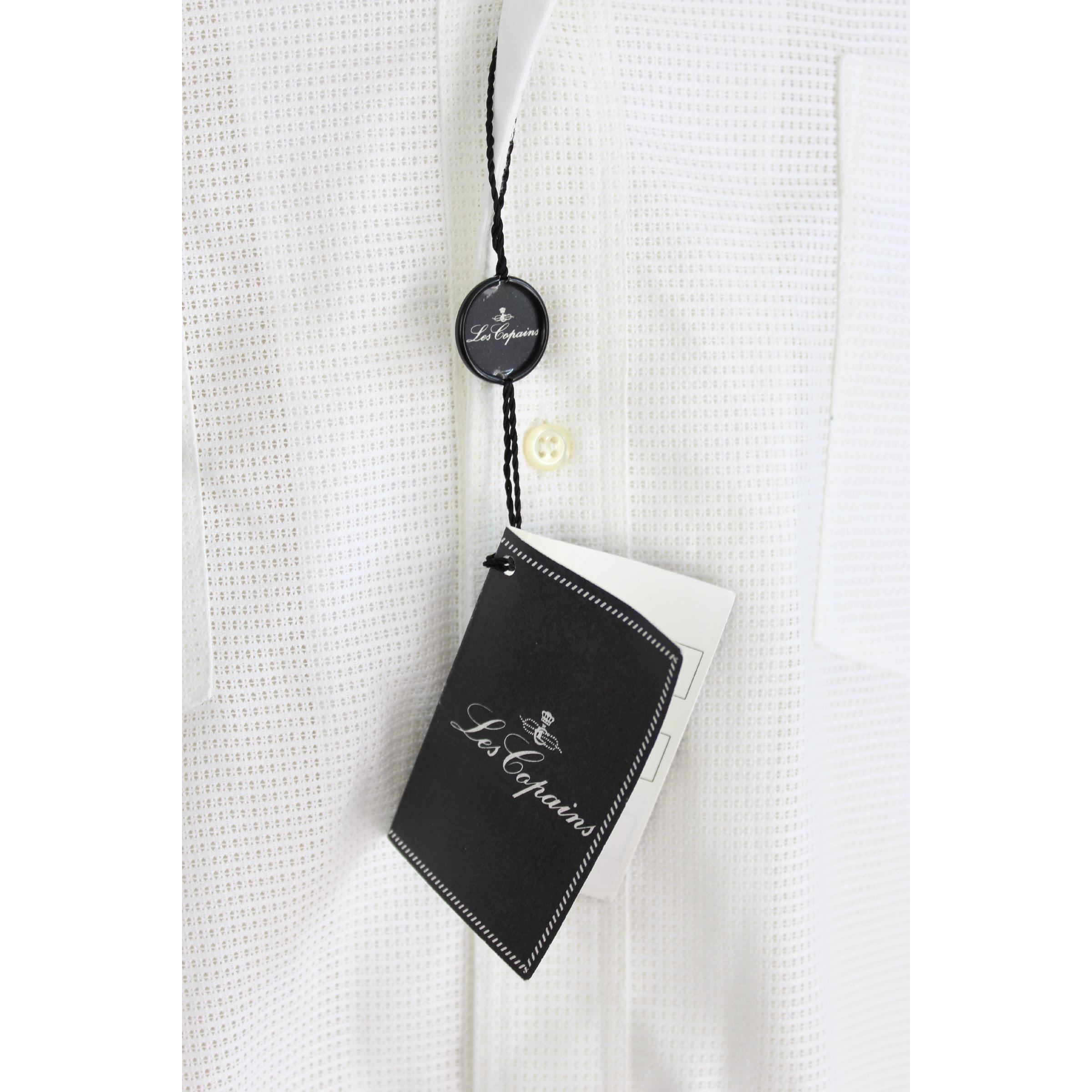 Uomo Les Copains - Camicia casual in cotone bianco vintage in vendita