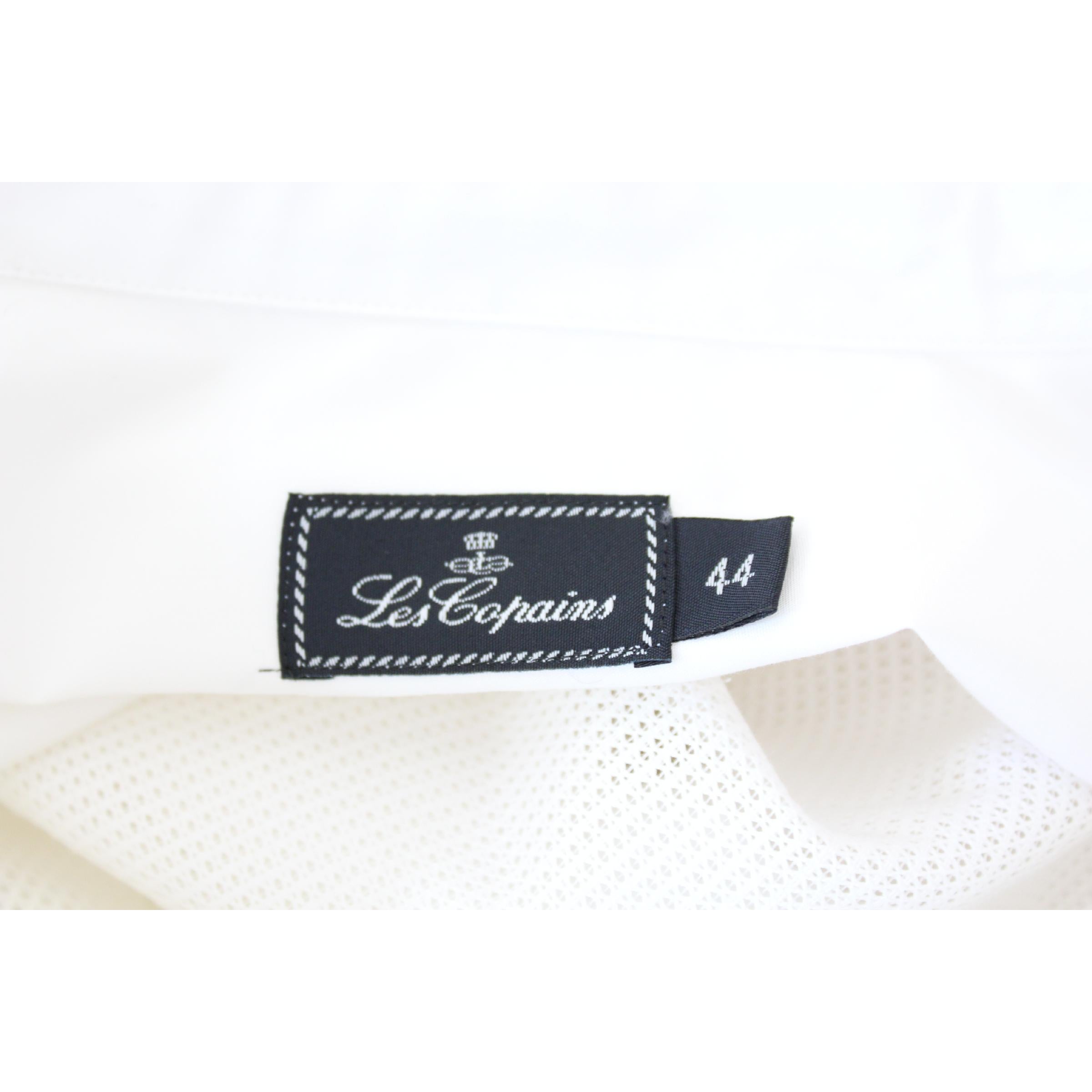 Les Copains White Cotton Vintage Casual Shirt For Sale 1