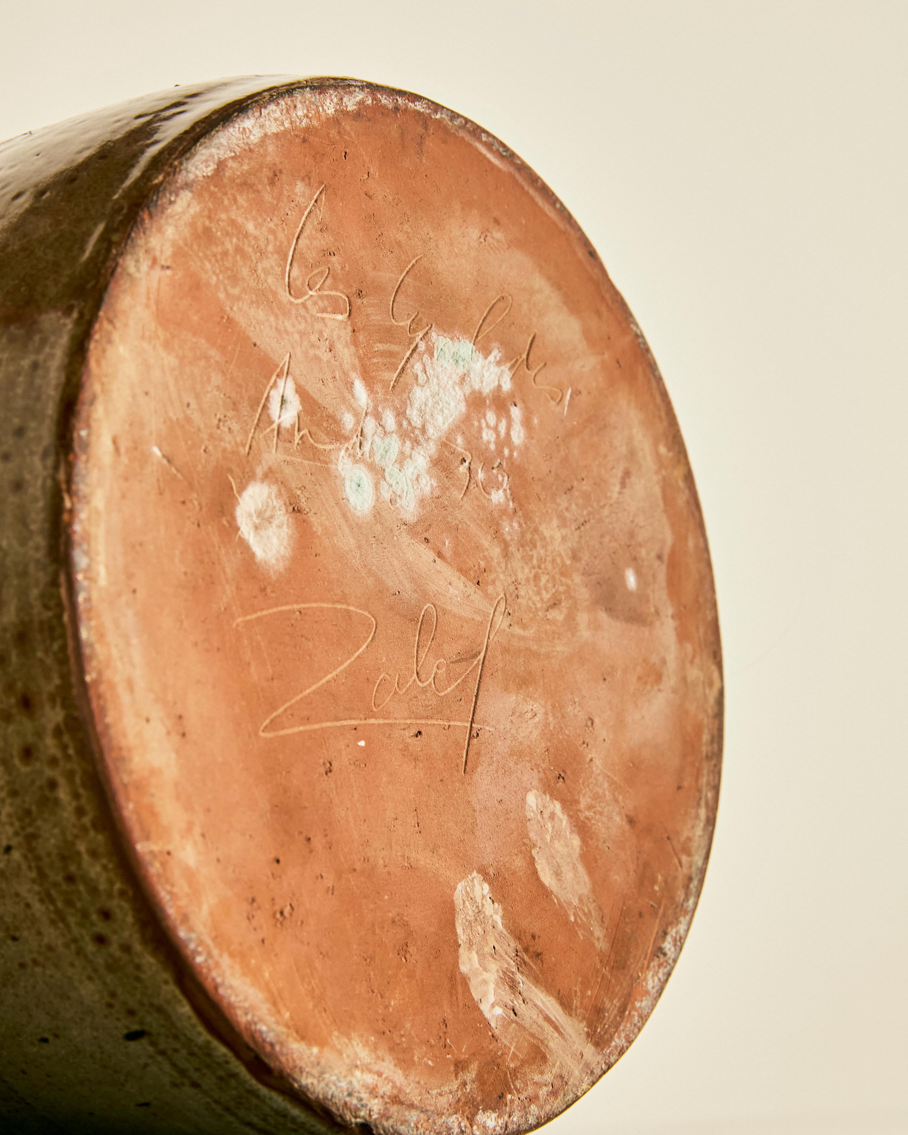 Metà XX secolo Vaso in ceramica Les Cyclades 1960 ca. in vendita