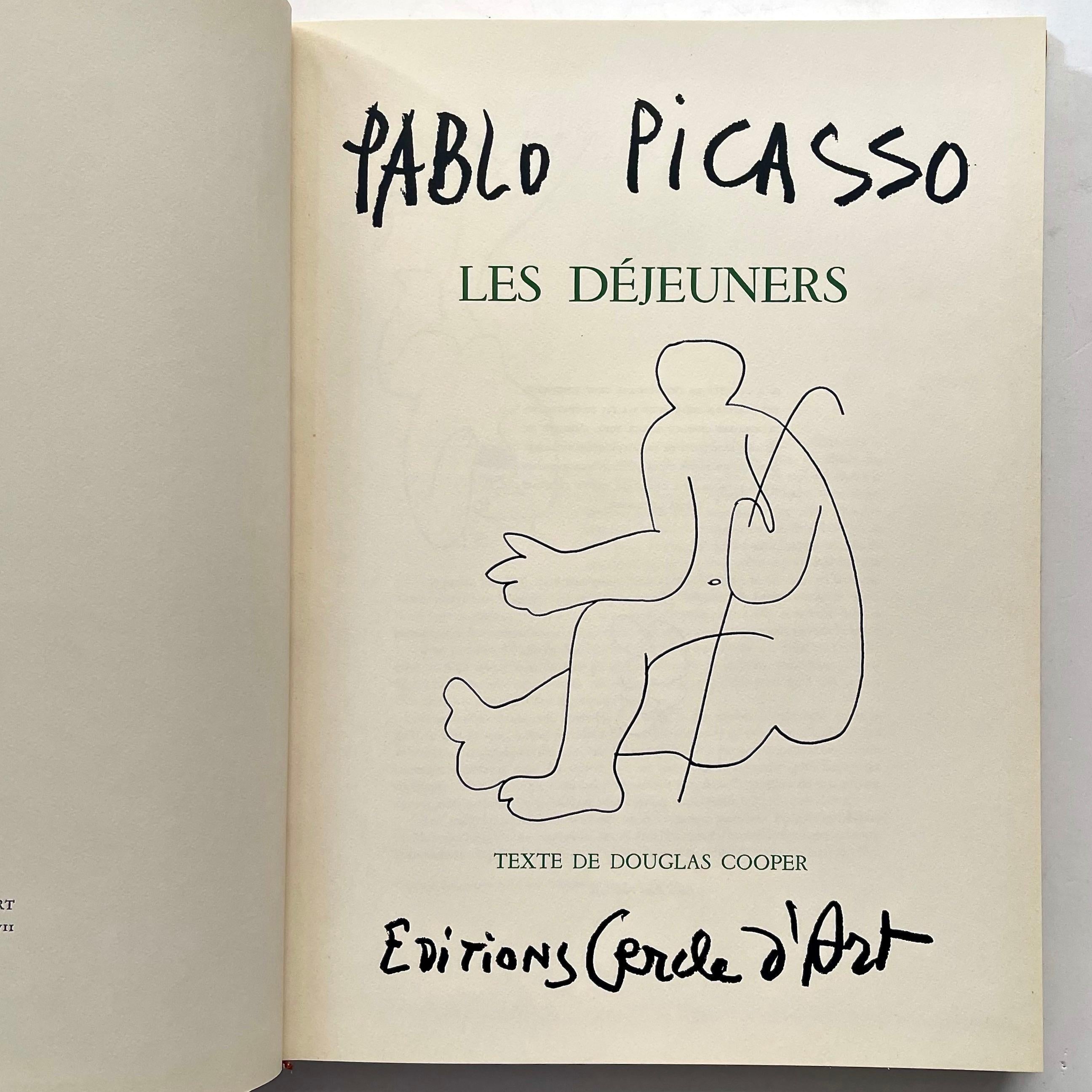 Les Déjeuners - Picasso, 1st French edition, 1962 For Sale 1